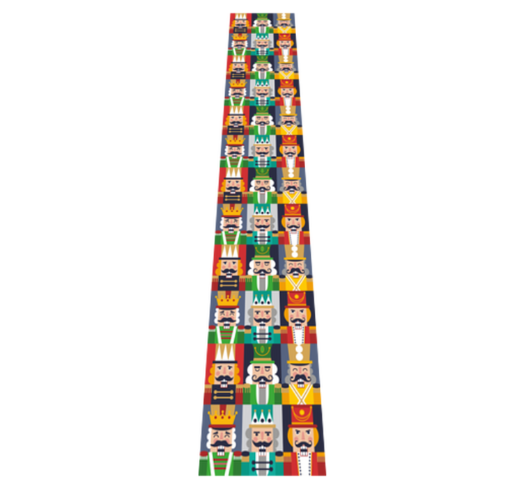 Tappeto vinile natale cornici di schiaccianoci - TenStickers