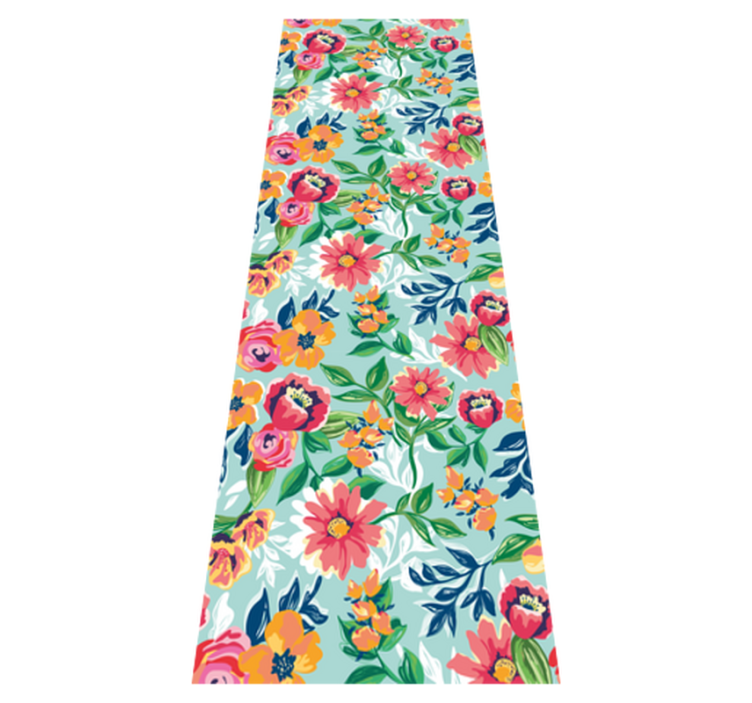 Tappeto vinile camera da letto motivo selvaggio colorato - TenStickers