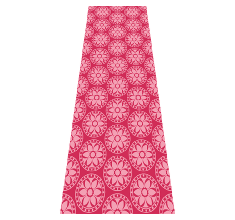 Tappeto vinile camera da letto cerchi coreani rosa - TenStickers