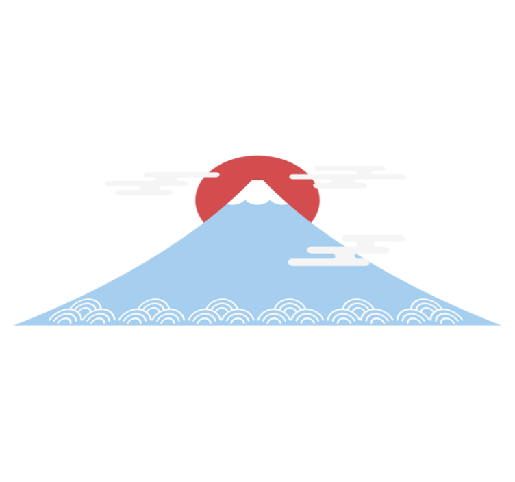 Tappeto vinile natura stile montagna asiatica - TenStickers