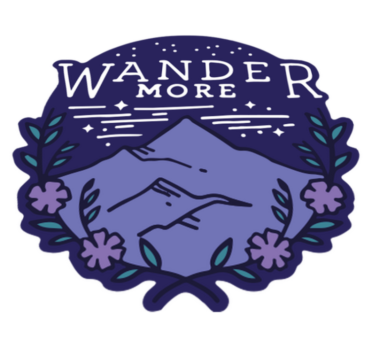 Tappeto vinile natura escursioni in montagna - TenStickers