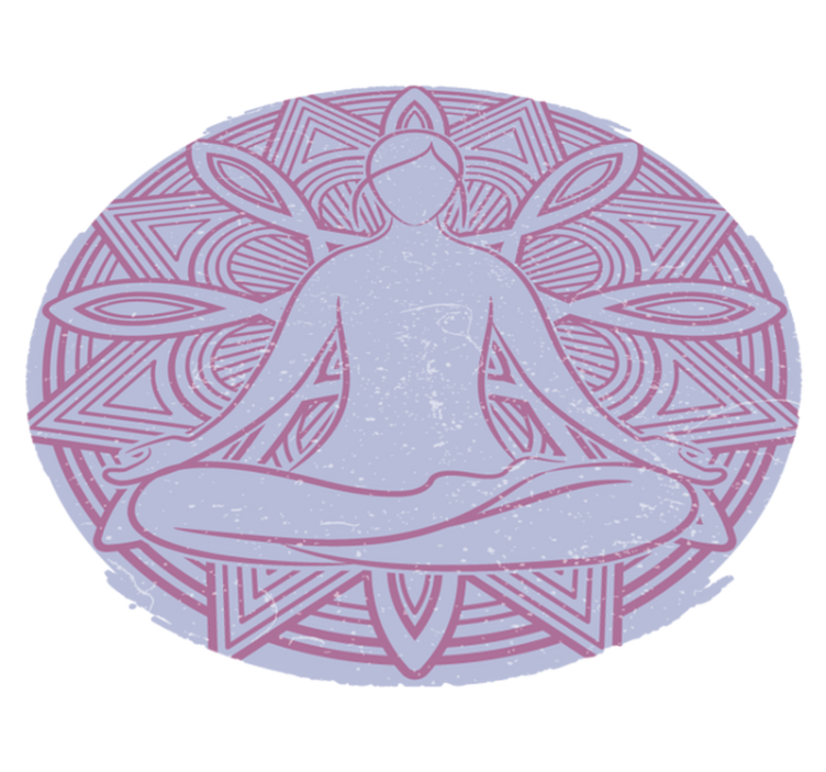 Tappeto vinile natura figura meditativa mandala - TenStickers