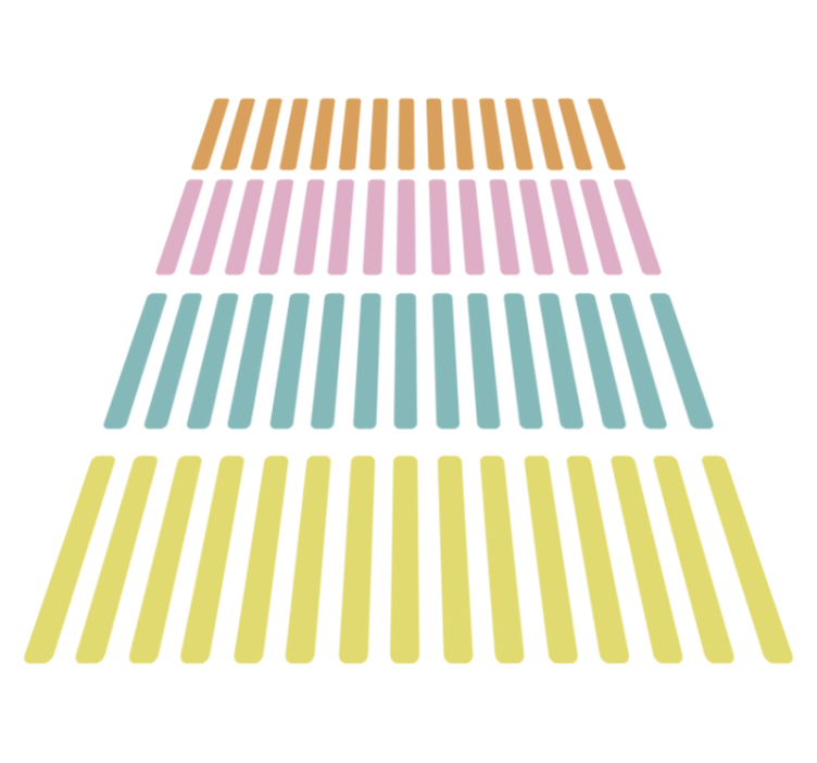 Tappeto vinile geometrico adesivi colorati confetti - TenStickers