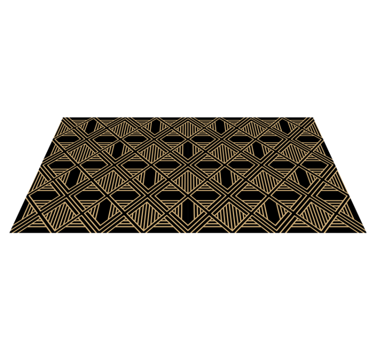 Tappeto vinile geometrico stile art deco gatsby - TenStickers