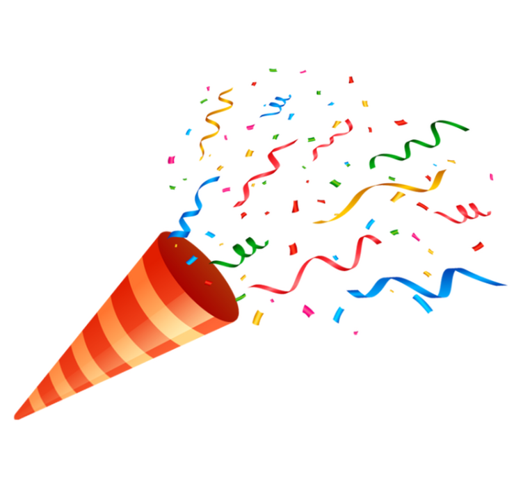 Tappeto vinile geometrico confetti di festa - TenStickers