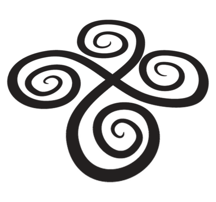 Tappeto vinile geometrico elemento elegante rotante - TenStickers