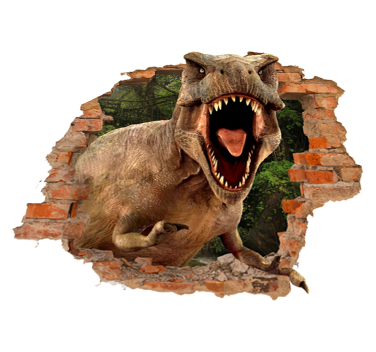 Tappeto vinile per bambini t-rex 3d - TenStickers
