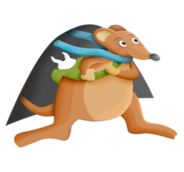 Tappeto vinile per bambini topino dei denti - TenStickers