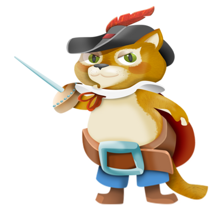 Tappeto vinile per bambini gatto con gli stivali - TenStickers