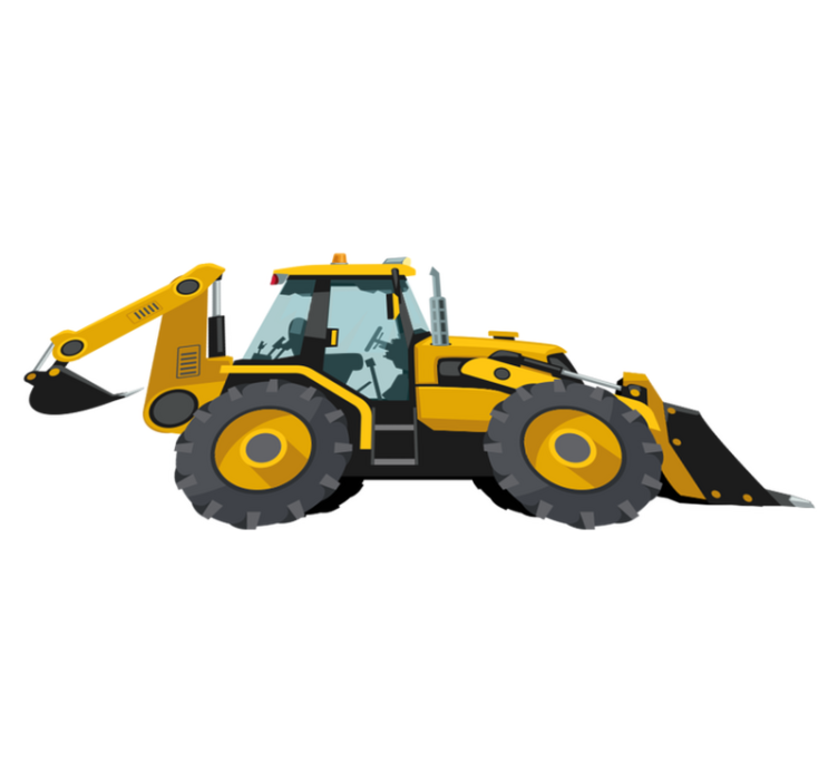 Tappeto vinile per bambini trattore realistico - TenStickers