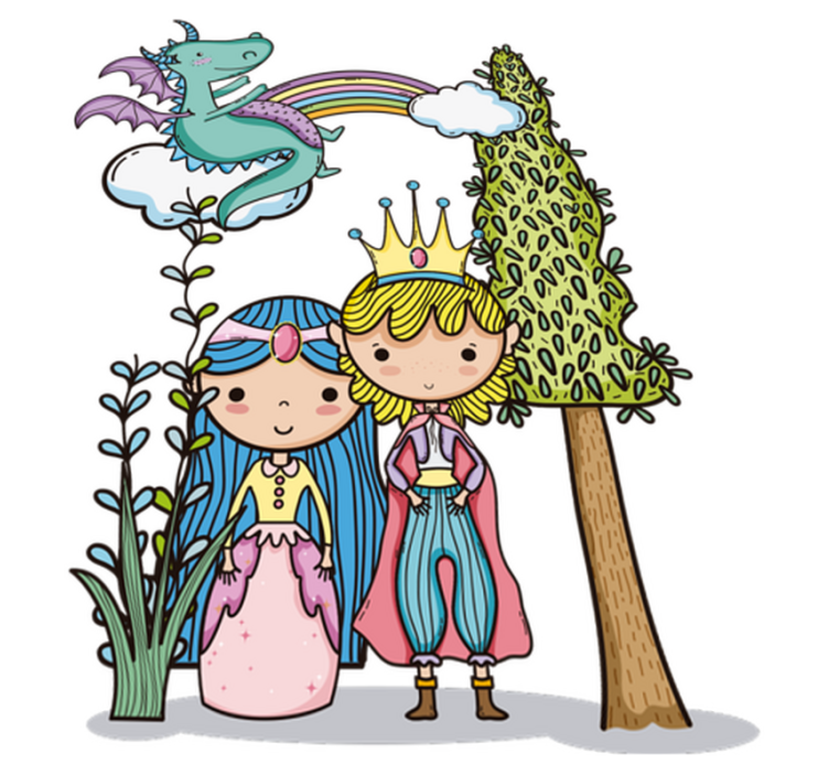 Tappeto vinile per bambini mondo magico - TenStickers