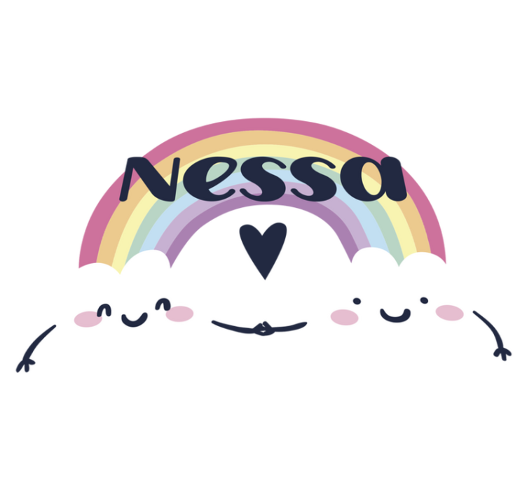 Tappeto vinile per bambini arcobaleno personalizzato - TenStickers