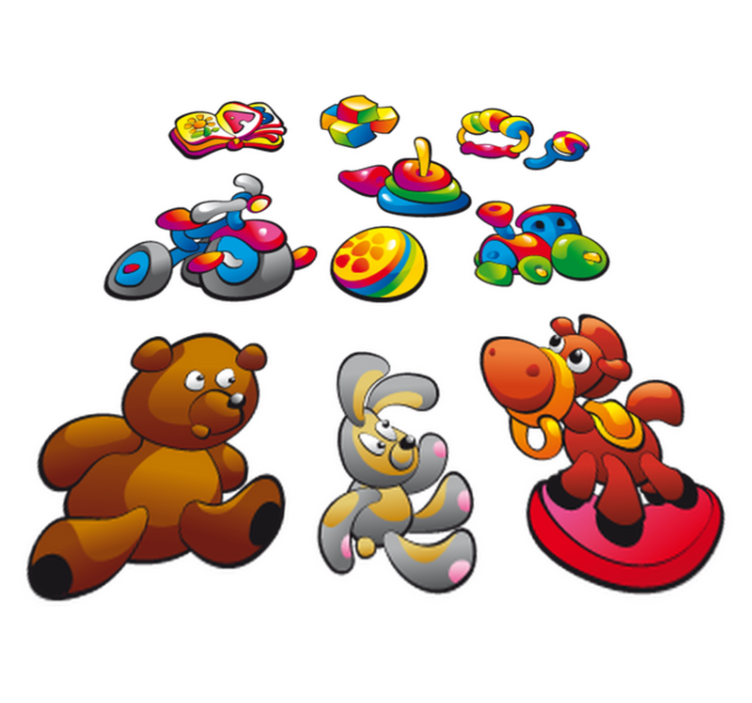 Tappeto vinile per bambini collezione di adesivi - TenStickers