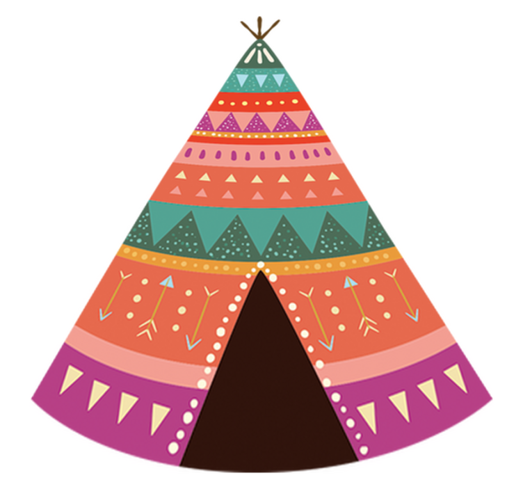 Tappeto vinile per bambini testata negozio indiano - TenStickers