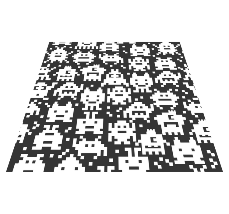 Tappeto vinile per bambini mostri dei videogame - TenStickers