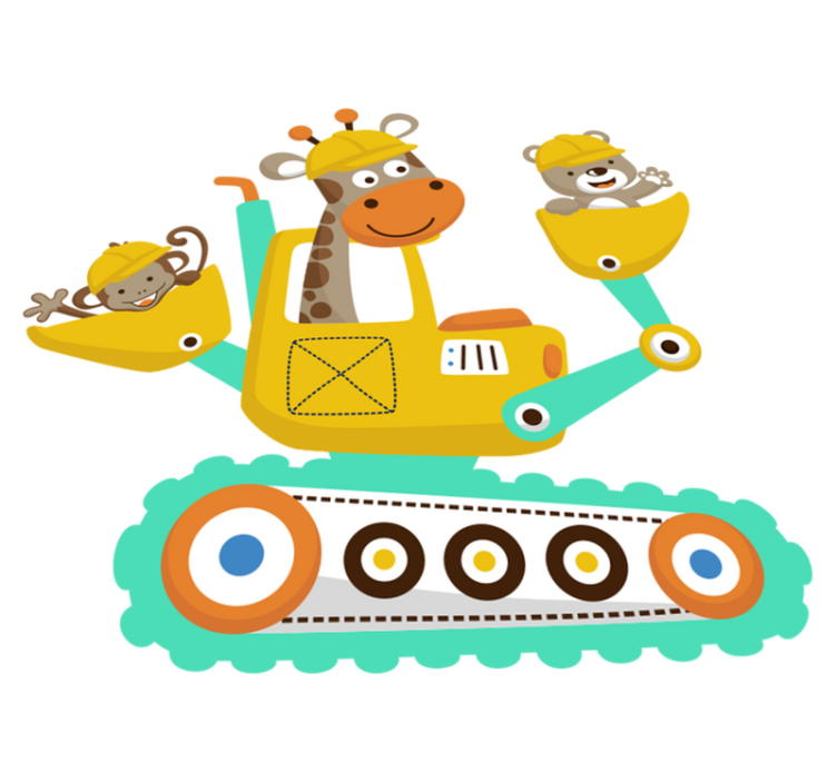 Tappeto vinile per bambini con animali - TenStickers