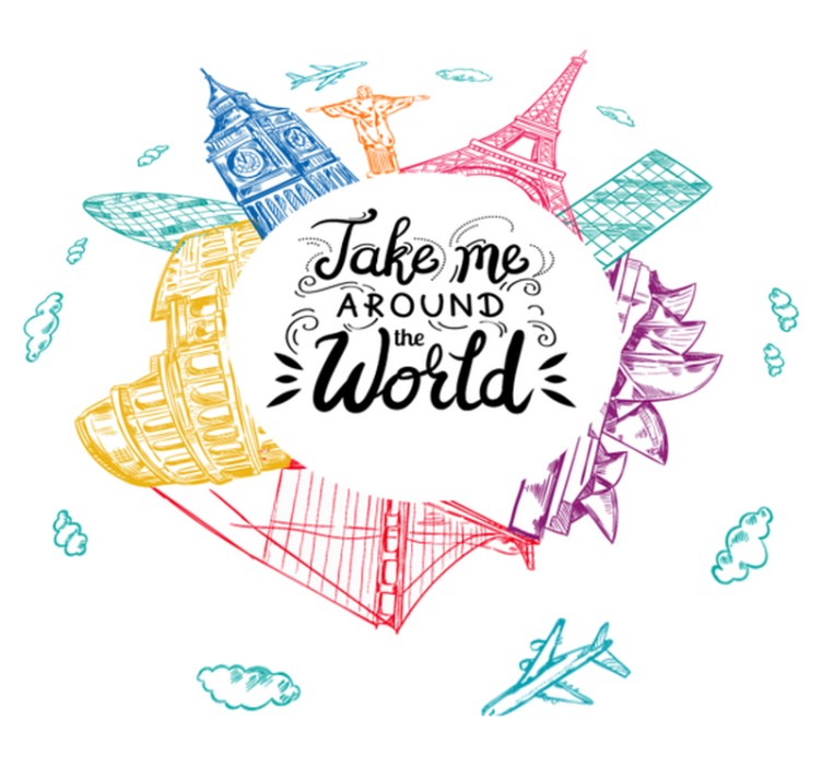 Tappeto vinile camera da letto gemme nel mondo - TenStickers