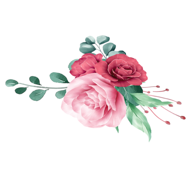 Tappeto vinile camera da letto bouquet di peonie - TenStickers