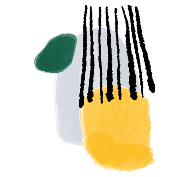 Tappeto vinile camera da letto arte astratta rianning - TenStickers