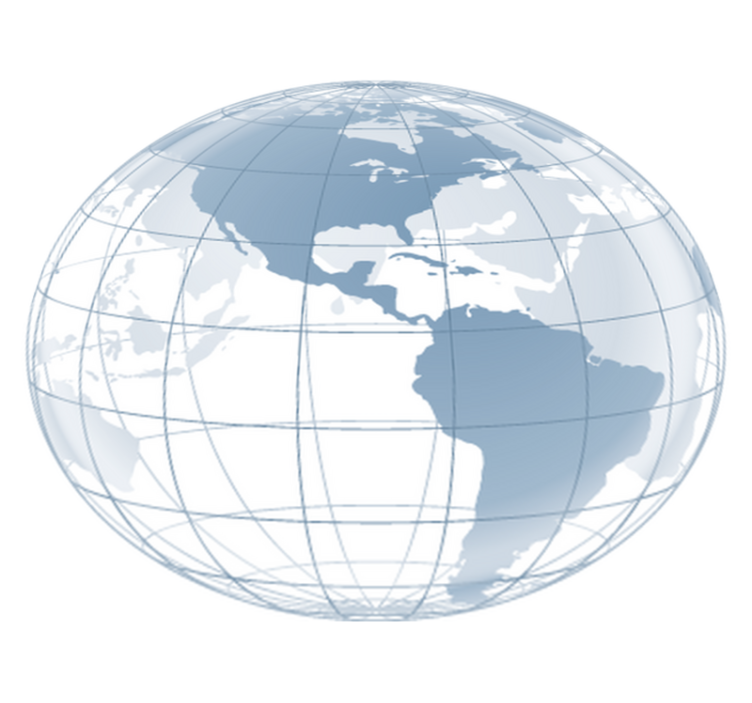 Tappeto vinile camera da letto mappa america blu - TenStickers