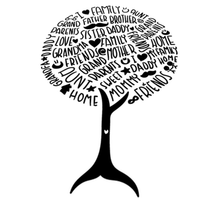 Tappeto vinile camera da letto termini familiari - TenStickers