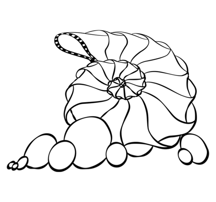 Tappeto vinile camera da letto conchiglia marina - TenStickers