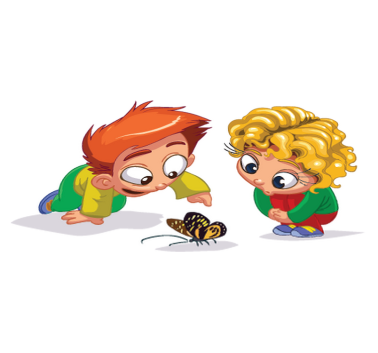 Tappeto vinile per bambini ragazzi curiosi - TenStickers