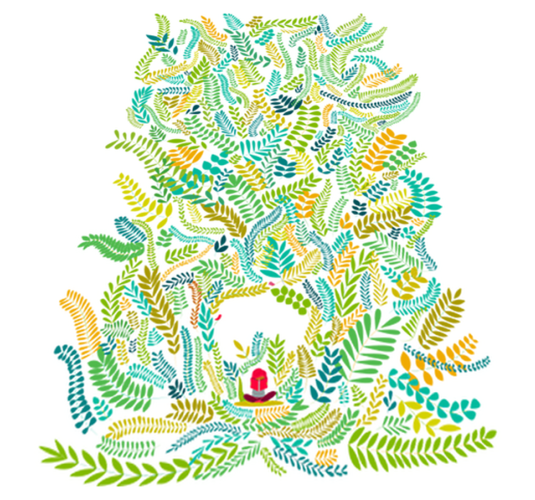 Tappeto vinile per bambini fantasia lettura bonita - TenStickers