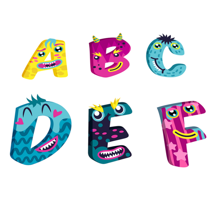 Tappeto vinile per bambini lettere dell'alfabeto - TenStickers