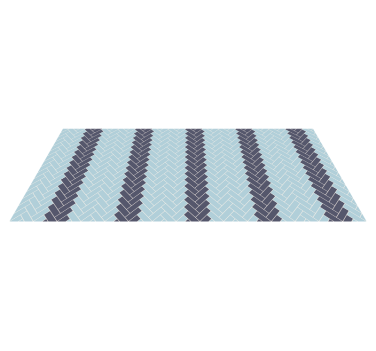 Tappeto pvc cucina a zigzag - TenStickers