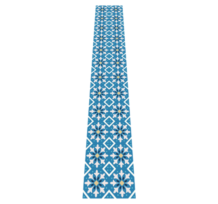 Tappeto pvc cucina piastrella portoghese azzurra - TenStickers