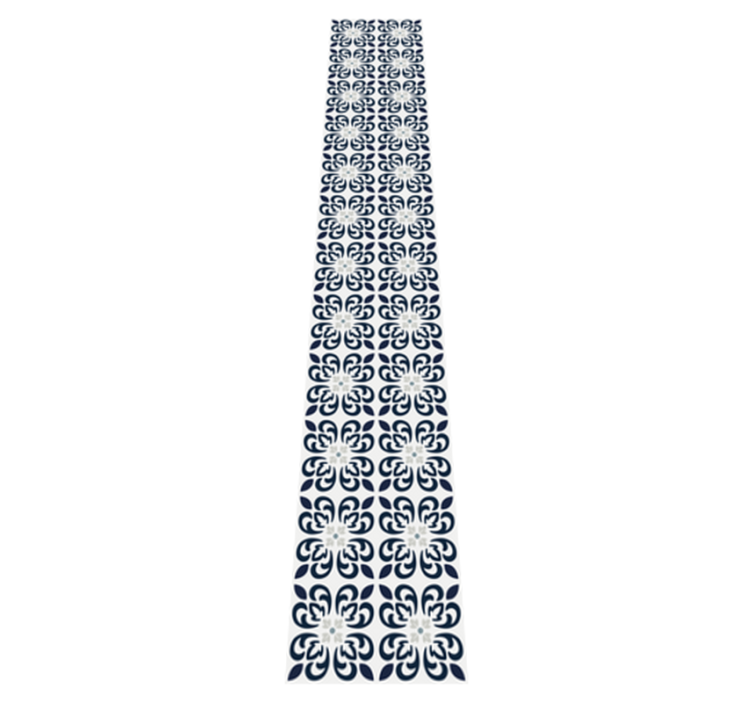 Tappeto pvc cucina piastrelle portoghesi blu scuro - TenStickers