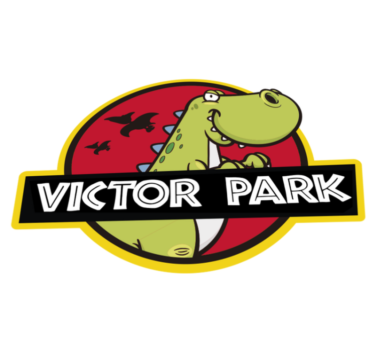 Tappeto in vinile per bambini jurassic park - TenStickers