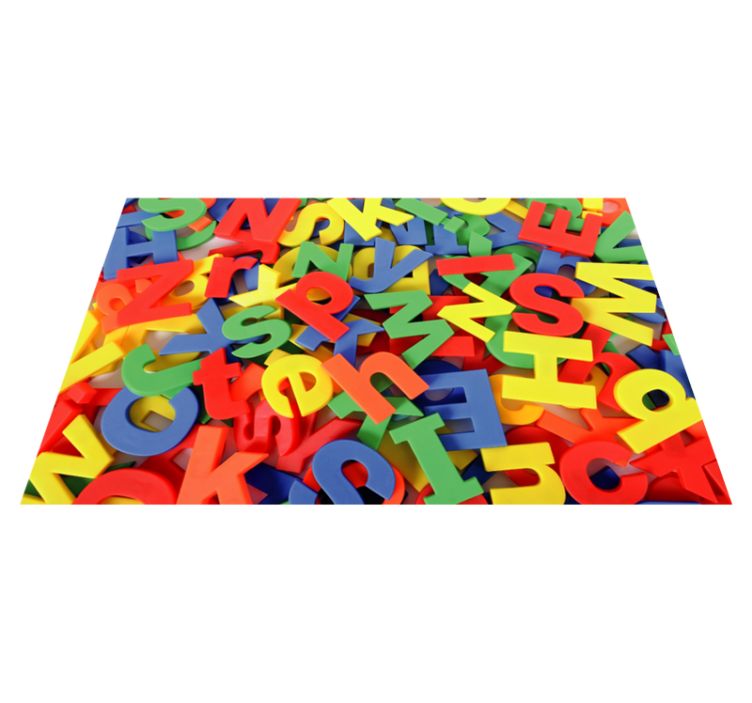 Tappeto vinile alfabeto gioco di puzzle alfabetici - TenStickers