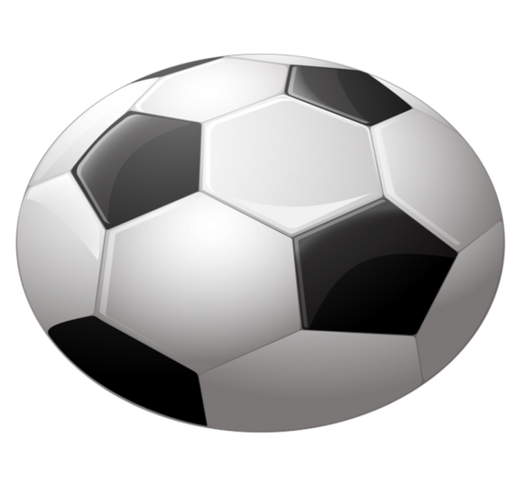 Splendido tappeto in vinile con pallone calcio - TenStickers
