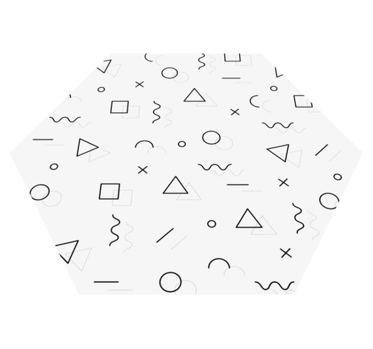 Tappeto vinile geometrico geometria astratta - TenStickers