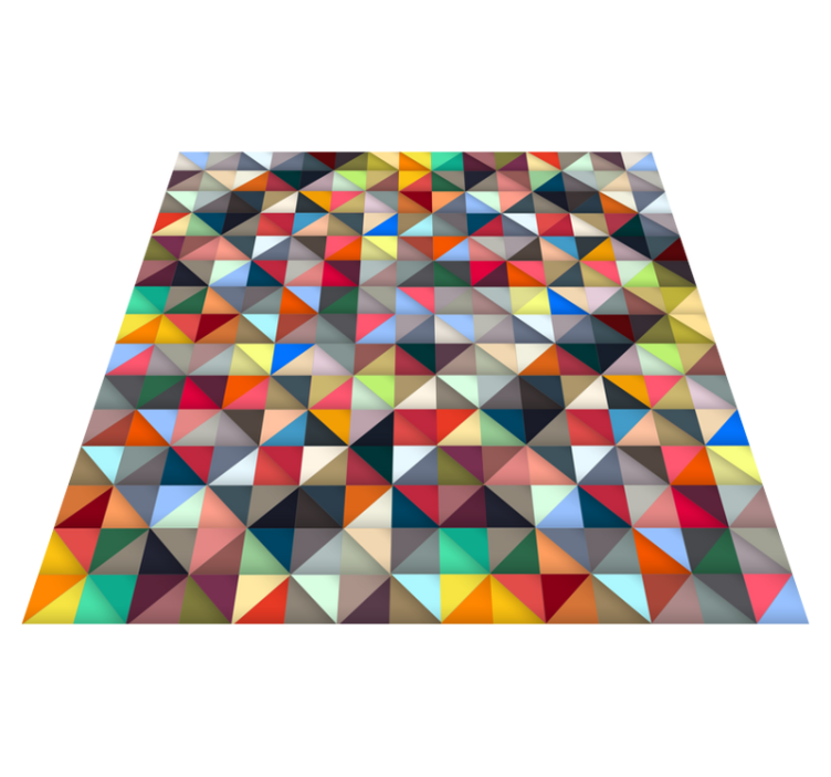 Tappeto colorato a mosaico triangolare in vinile - TenStickers