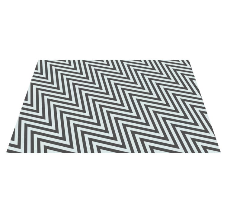 Tappeto vinile strisce zigzag geometrico - TenStickers