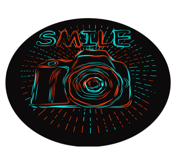 Tappeto vinile per bambini illustrazione camera neon - TenStickers