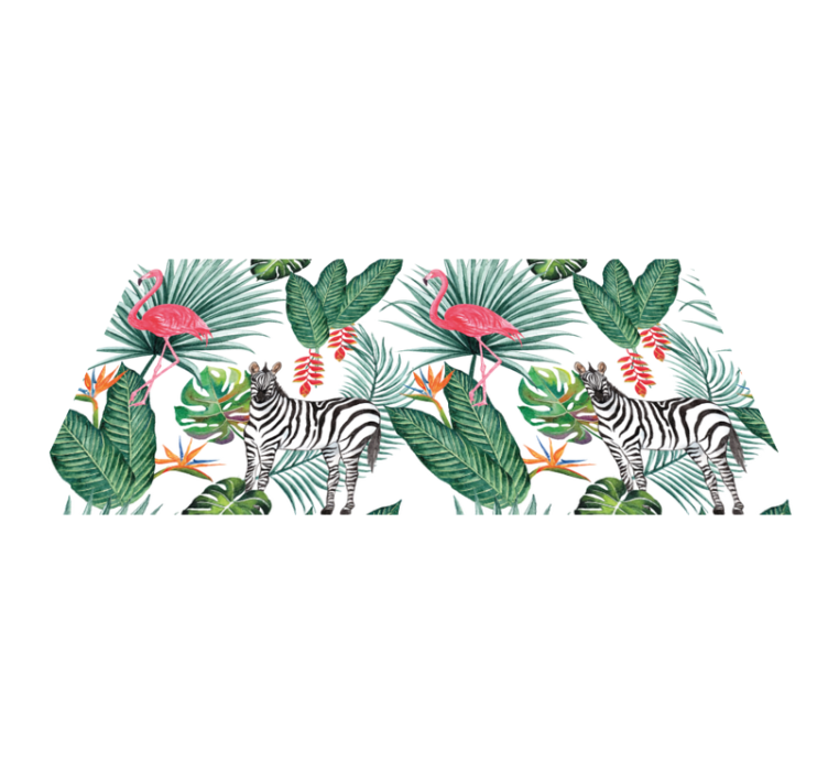Tappeto vinile animali fauna tropicale - TenStickers