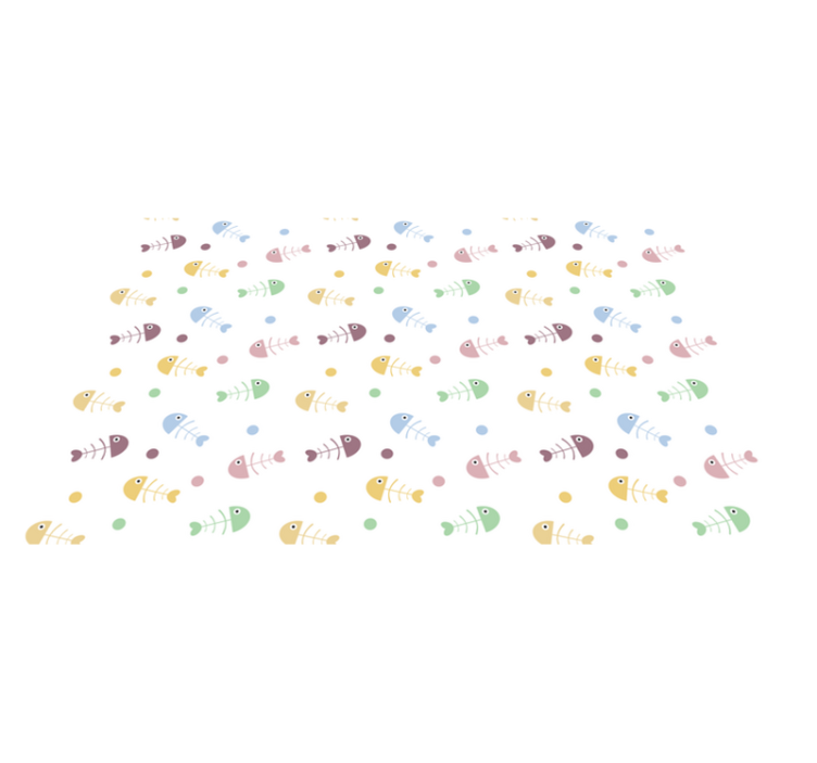 Tappeto vinile per bambini illustrazione di pesci colorati - TenStickers