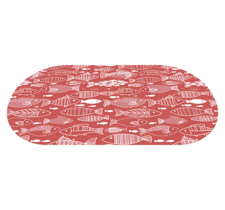 Tappeto vinile animali decorazioni a motivi di pesci - TenStickers