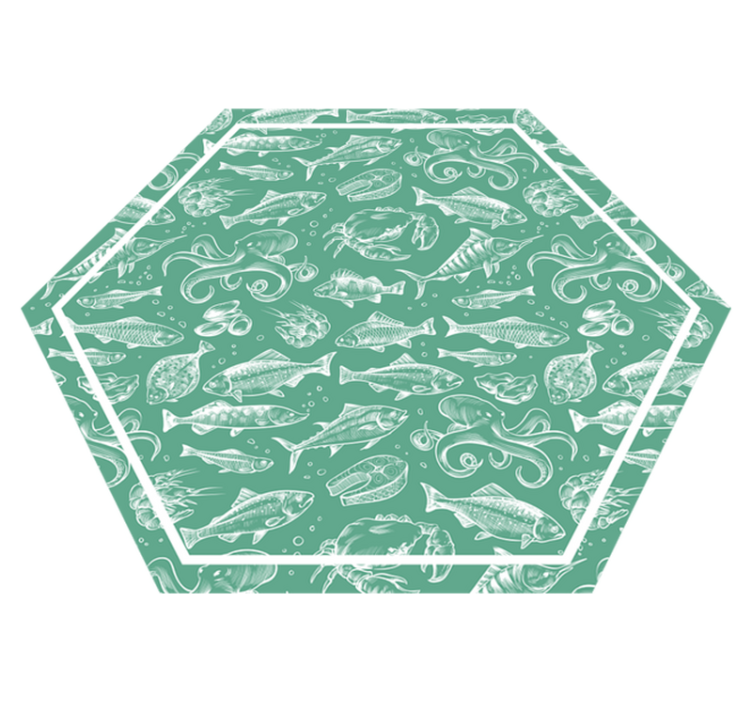 Tappeto vinile animali incanto acquatico - TenStickers