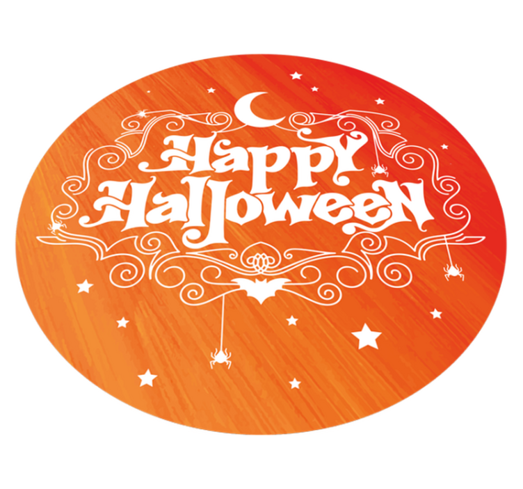 Tappeto vinile halloween circolare festività halloween - TenStickers