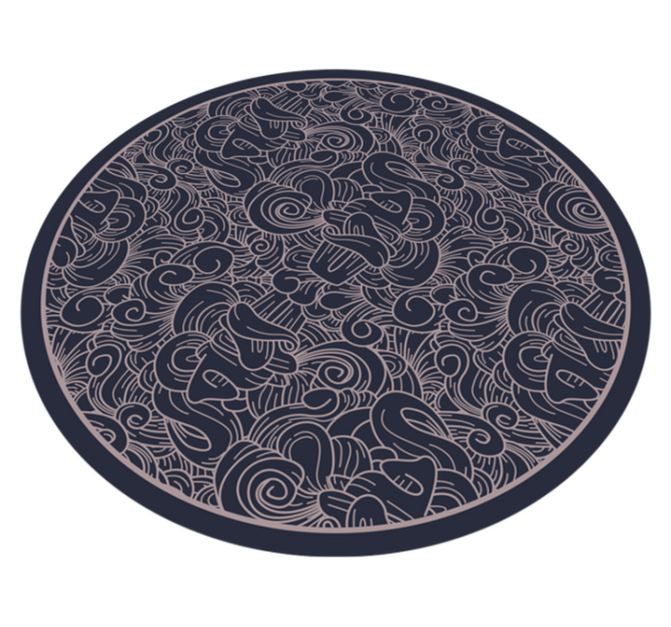 Tappeto vinile Mandala motivo a spirale mandala - TenStickers