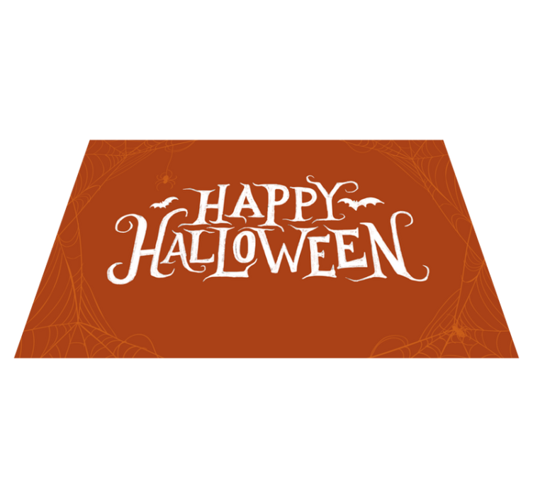 Tappeto vinile Halloween messaggio festivo di halloween - TenStickers