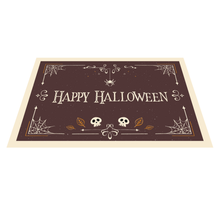 Tappeto vinile halloween tema di festa di halloween - TenStickers