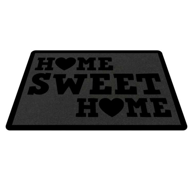 Tappeto vinile frase casa dolce casa - TenStickers