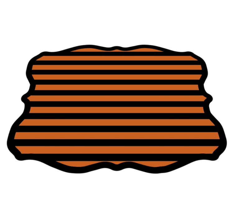 Tappeto vinile Halloween strisce di halloween - TenStickers