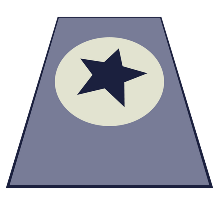 Tappetto vinile stelle centrotavola stella - TenStickers